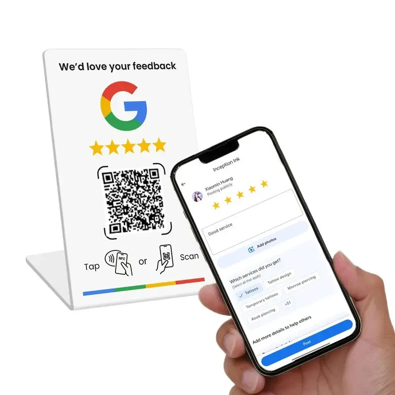Tarjeta NFC Para Reseñas